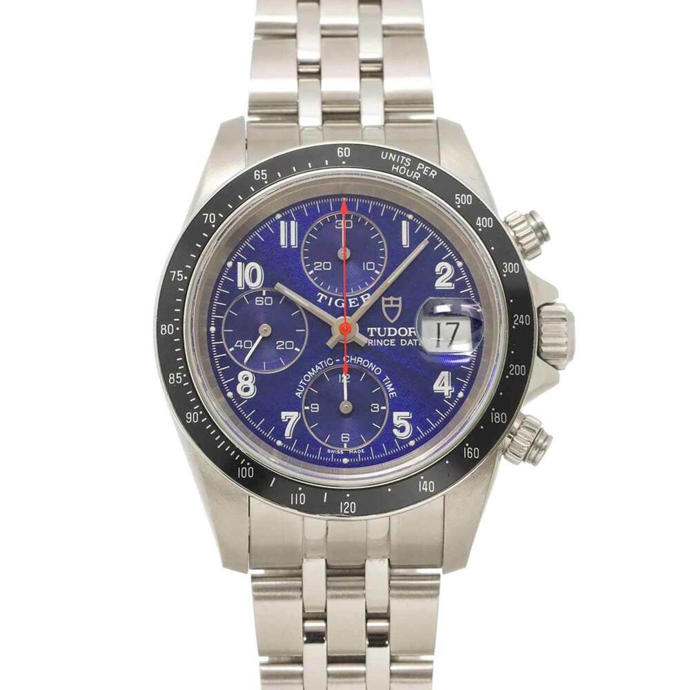 Tudor Chronotime Tiger 79260 Men's Watch, Date, Blue, Automatic Movement